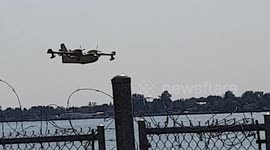 Water Bomber Demonstration. Aerial Fire Fighting Brigade.