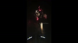 New year’s eve in Sarajevo and fireworks