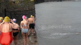 New Year's Day Swim at Penzance