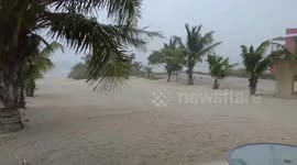 Heavy rain in Yucatan.