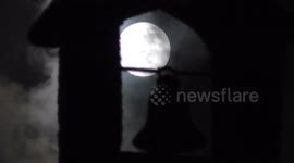 New Year Supermoon lights up the sky over St Ives