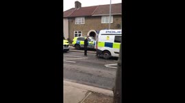 Armed police raid