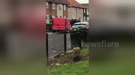 Newsflare Edit - Armed police gang raid