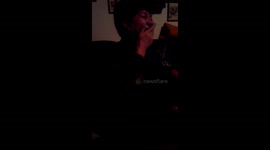 Hilarious mom try not to laught