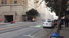 Car Fire and SF Fire Department Response