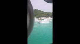 Thailand Koh Larn - Jet ski accident with a speed boat