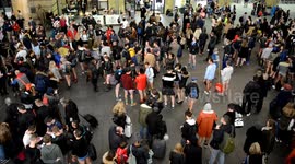 No Trousers Tube Ride Freeze Mob Kings Cross 2017