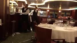 Violent storm throws P&O cruise about, smashing crockery