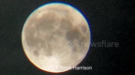 Amazing 4K Footage of 2018 New Year SuperMoon