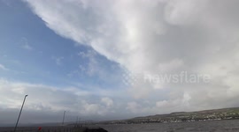 Storm Eleanor: thunderstorm mammatus clouds