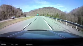 Emergency Helicopter landing on freeway