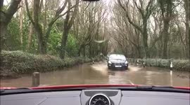 Main roads flooded in Cornwall in wake of Storm Eleanor