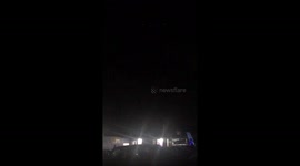 British Virgin Islands fireworks for the new year 2018.