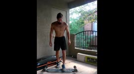 Wine glass pistol squat fail