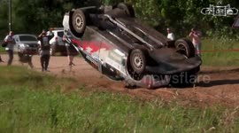 Eugenijus Sladkevičius crash Samsonas Rally Rokiškis 2017
