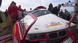 M. Varžos ir M. Drulios avarija (crash)  Elektrėnų ralyje 2015