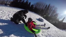 Snow Tubing When It’s -6