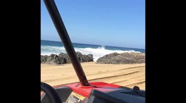 Slowmotion ATV riding