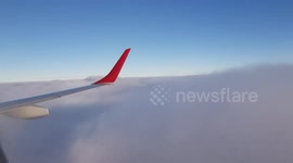 Flight over the Norwegian sky