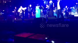 New Year’s Funk band at Grand Park