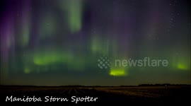 northern lights in Manitoba, Canada