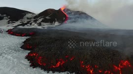 Stunning drone footage of Mount Etna's 2017 biggest eruptions