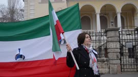 Demonstration Against the Iranian Dictatorship in Budapest, Hungary