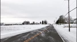 Country Road in Quebec, Canada, during the