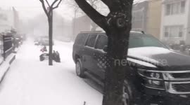 Cyclongenesis (bomb cyclone) in NYC 2018