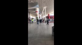 JFK T4 Flooding Cleanup Video #2