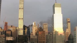 Smoke from Trump Tower Roof Fire