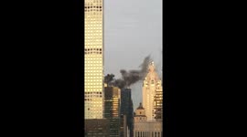 Smoke from Trump Tower Roof Fire