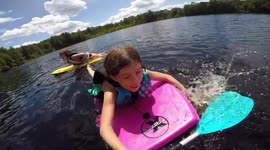 Girls Take Over The Private Lake