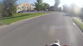 POLICE CHASE on the Yamaha XT 250 Enduro