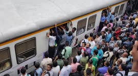 Shocking viral video shows train in Mumbai packed with commuters