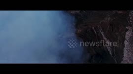 Crazy footage from inside a volcano