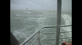 Stormy Hong Kong ferry ride during Severe Tropical Storm Pabuk