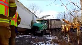 RUSHES: Truck and train collide in Pennsylvania