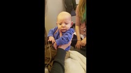 BABY BOY HEARS FOR THE FIRST TIME!