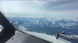 Flying over the Mont Blanc - Cockpit View