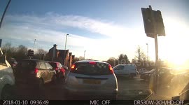 Traffic nightmare. Lights not working stoke interchange