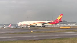 Hainan airlines departing Manchester airport