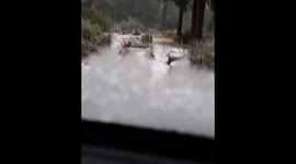Snowing in Azusa California