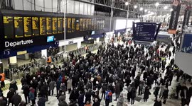 Waterloo Station Commuters Face Delayed And Cancelled Trains During RMT Strike