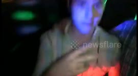 Modern Family's Nolan Gould dancing with fans in London club