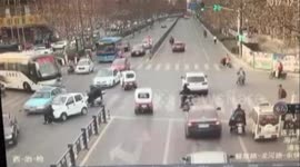Pedestrian in China run over by same car twice