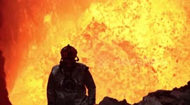 UK adventurer spends night inside one of the world's most active volcanoes