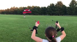 Power Kiting Training Takes Out Dad