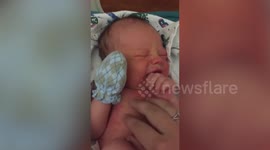 Woman shares final moments with newborn son before she gave him up for adoption