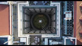 Amazing aerial drone footage of Milan filmed in winter